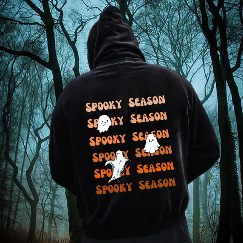 Spooky Season Vibes Men's Fleeced Hoodie sold by Shopnova