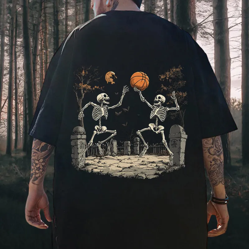Spooky Season Basketball Lovers Men's Cotton Tee sold by Shopnova