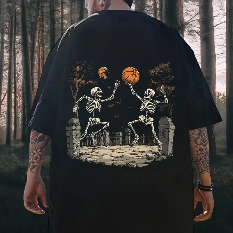 Spooky Season Basketball Lovers Men's Cotton Tee sold by Shopnova