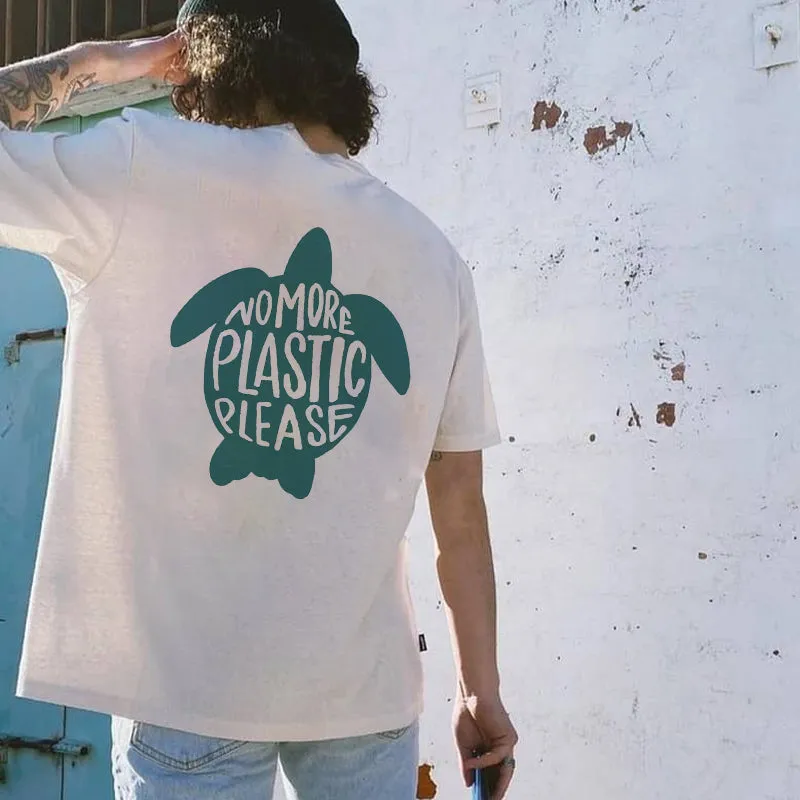 No More Plastic Men's Ocean Defender T-shirt sold by Shopnova product image thumbnail 2