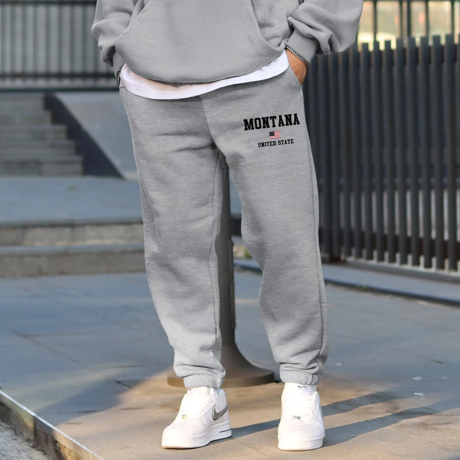 Montana Men's Casual Streetwear Sweatpants sold by Shopnova