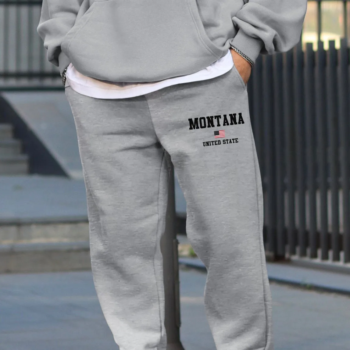 Montana Men's Casual Streetwear Sweatpants sold by Shopnova product image thumbnail 2