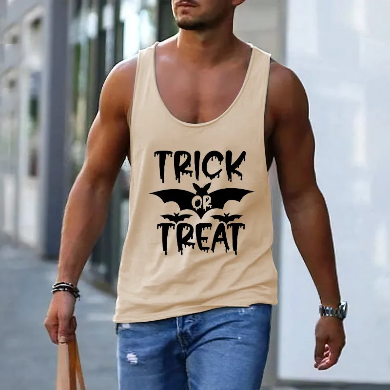 Trick or Treat Men's Spooky Tank Top sold by Shopnova