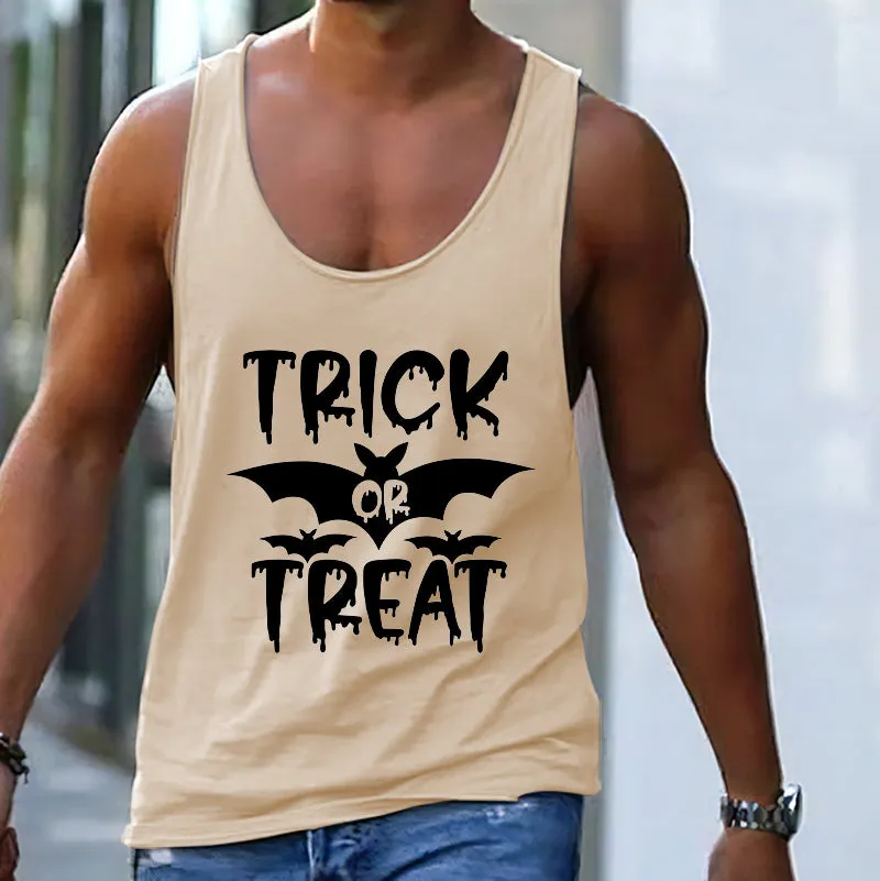 Trick or Treat Men's Spooky Tank Top sold by Shopnova product image thumbnail 2