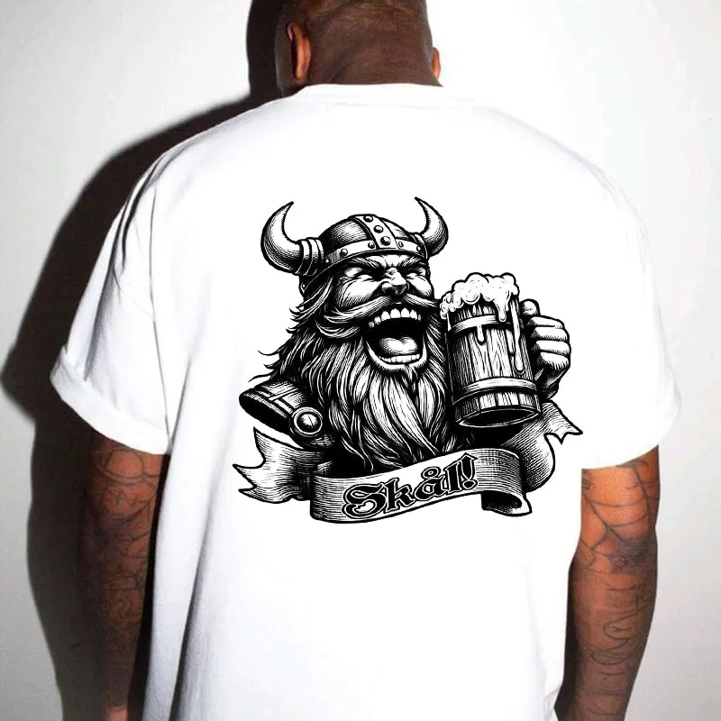 Viking Warrior with Beer Men's Short Sleeve Tee sold by Shopnova