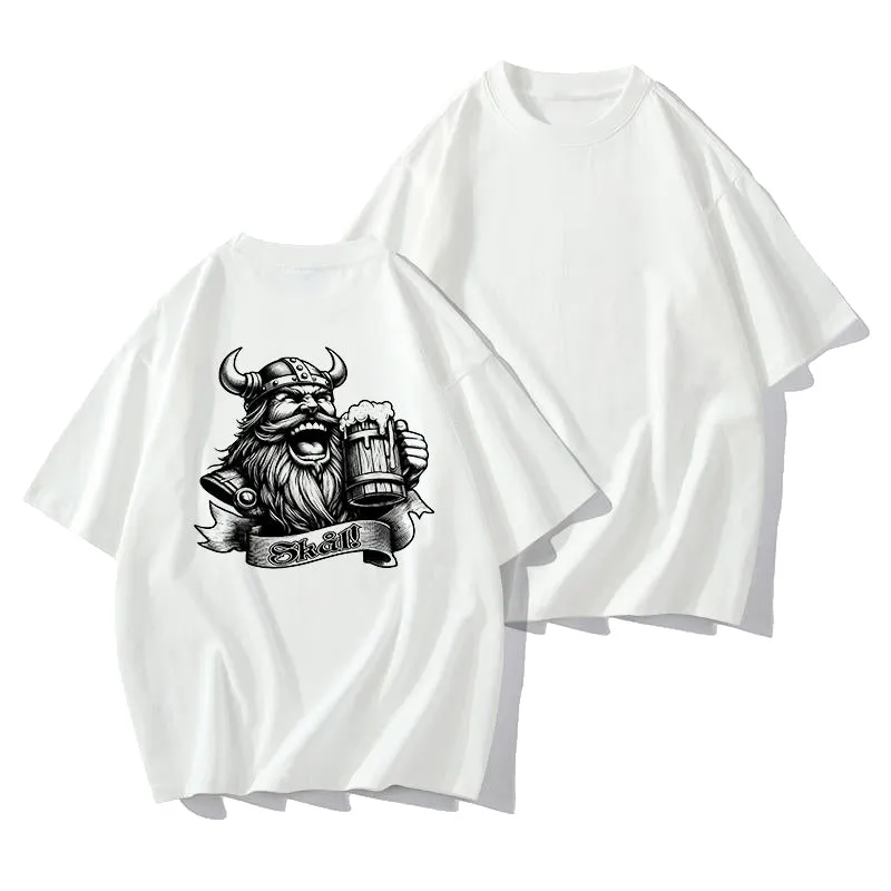 Viking Warrior with Beer Men's Short Sleeve Tee sold by Shopnova product image thumbnail 2