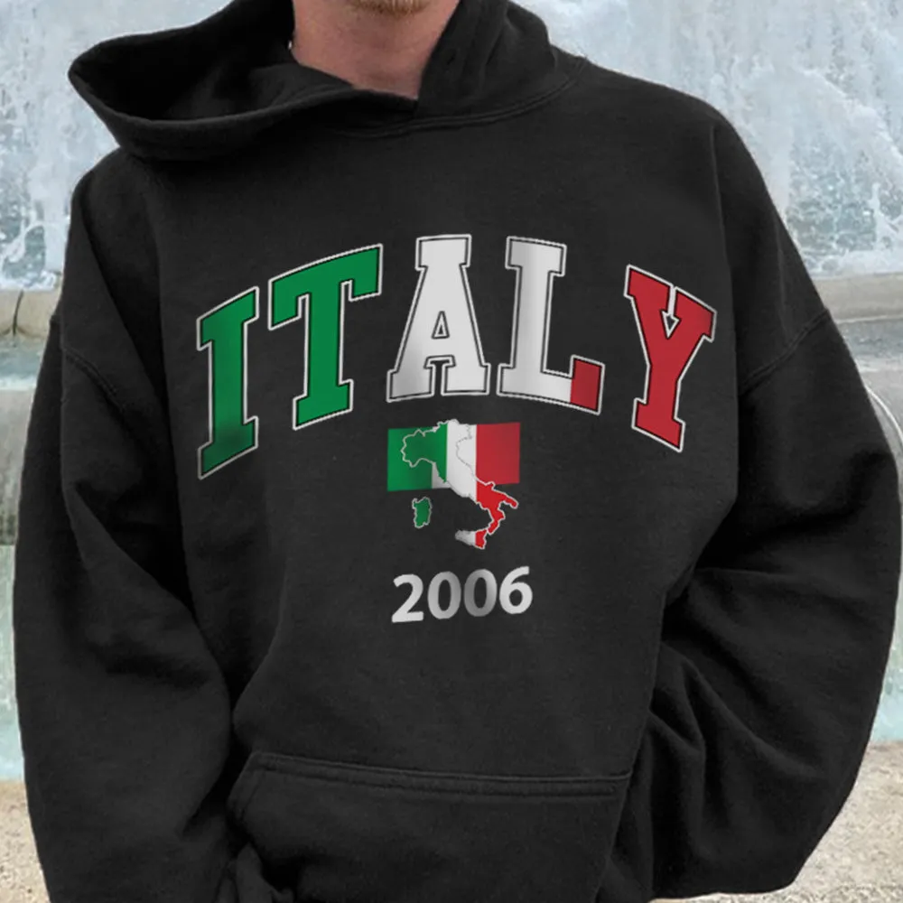 Italy 2006 World Cup Champions Men's Fashion Hoodie 320g sold by Shopnova product image thumbnail 2