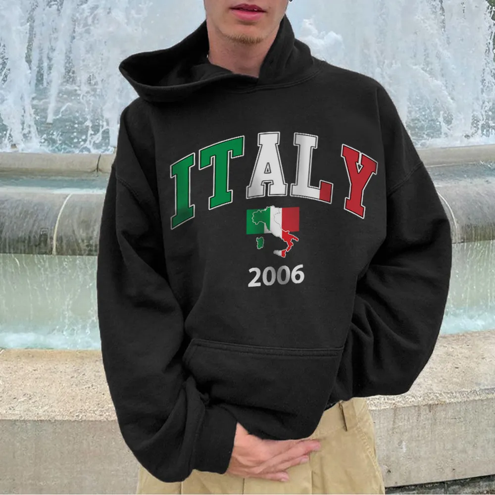 Italy 2006 World Cup Champions Men's Fashion Hoodie 320g sold by Shopnova
