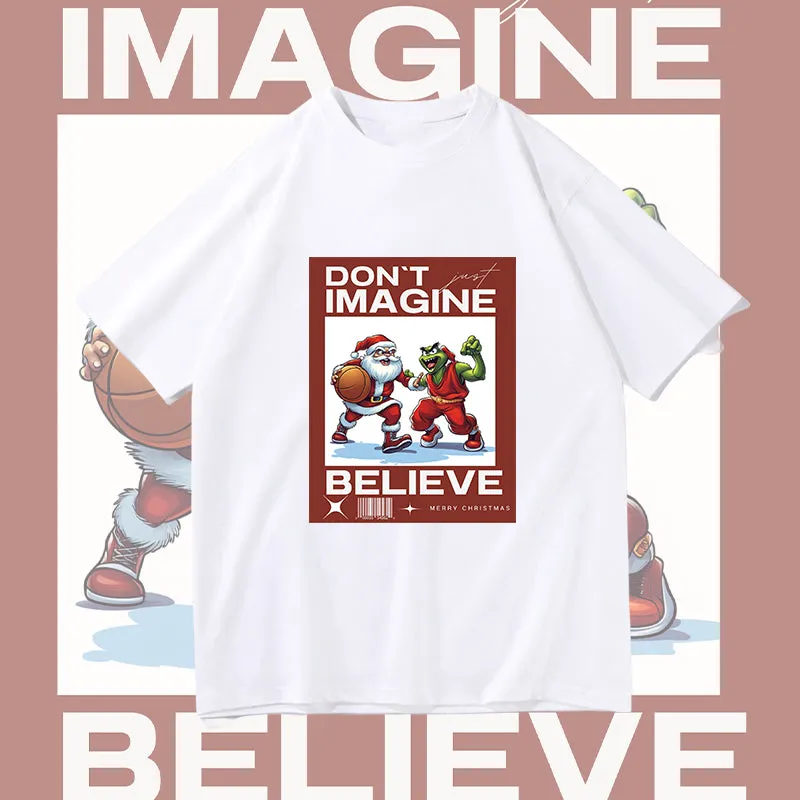 Santa vs Grinch Basketball Game Christmas T-Shirt sold by Shopnova product image thumbnail 4