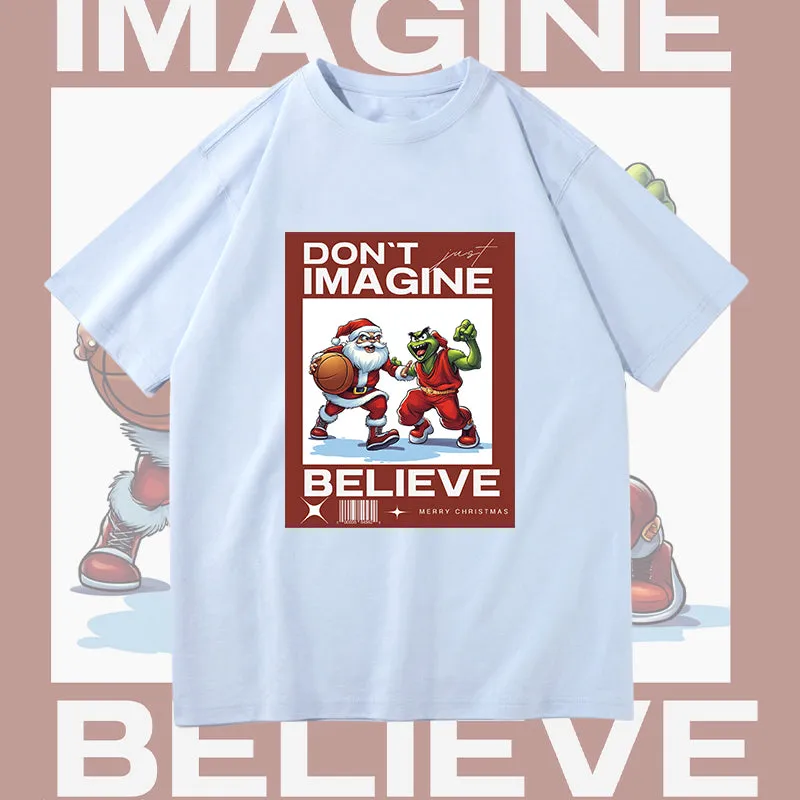 Santa vs Grinch Basketball Game Christmas T-Shirt sold by Shopnova product image thumbnail 2