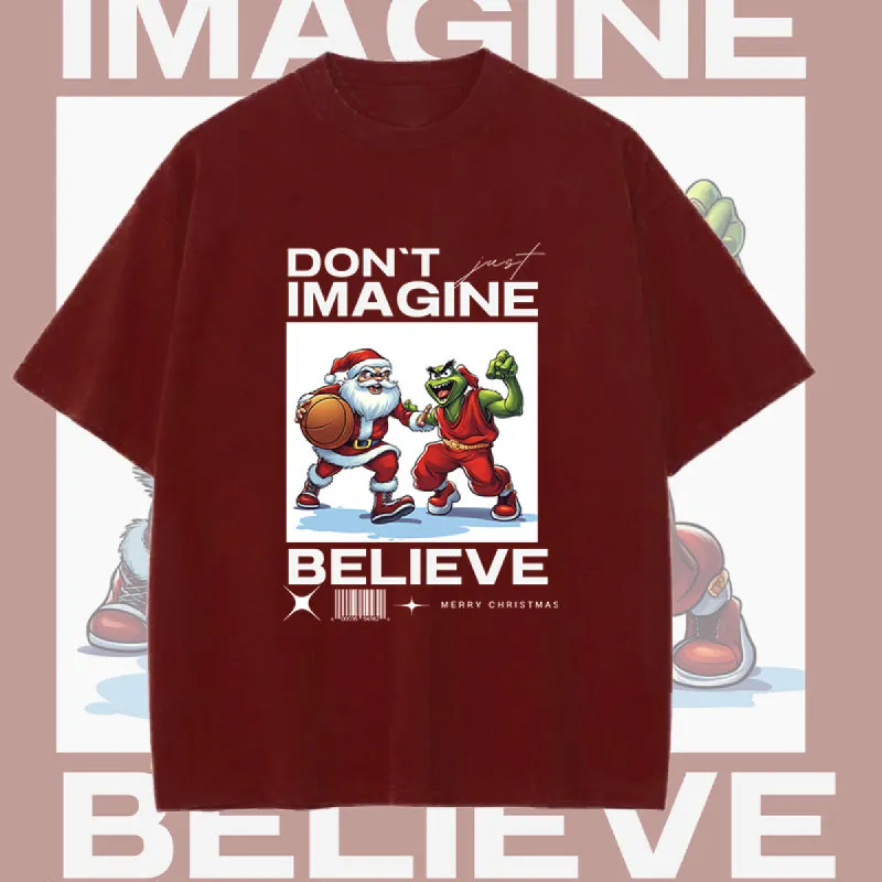 Santa vs Grinch Basketball Game Christmas T-Shirt made by Shopnova