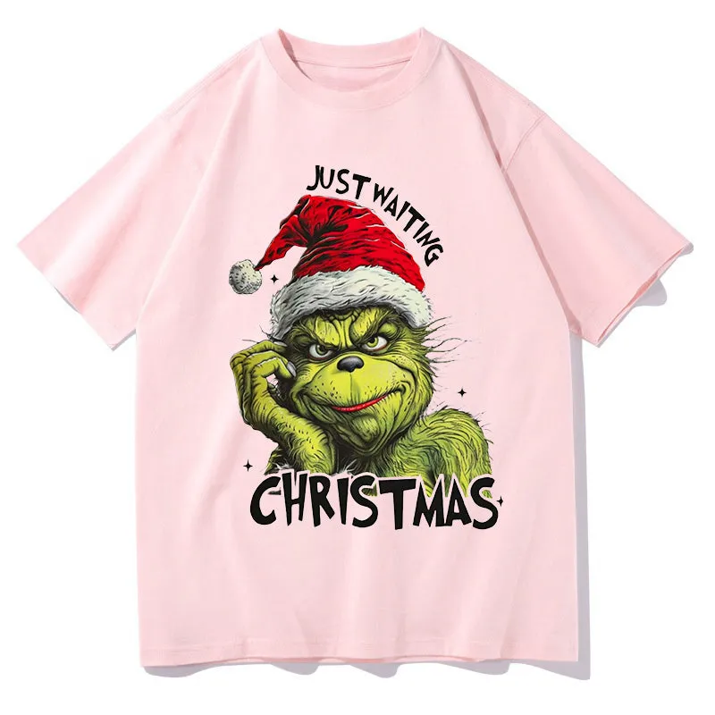 Men's Grinchmas Print Short Sleeve T-shirt sold by Shopnova product image thumbnail 4