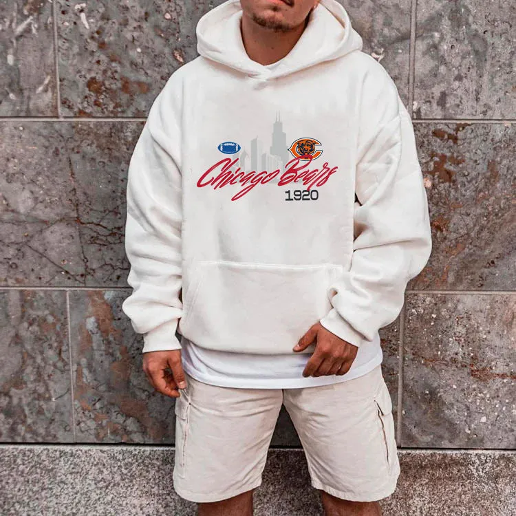 NOVAROPA™ Chicago Bears Graphics Casual Men's Hoodies sold by Shopnova product image thumbnail 2