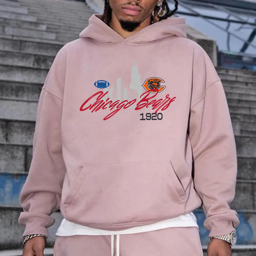 NOVAROPA™ Chicago Bears Graphics Casual Men's Hoodies sold by Shopnova