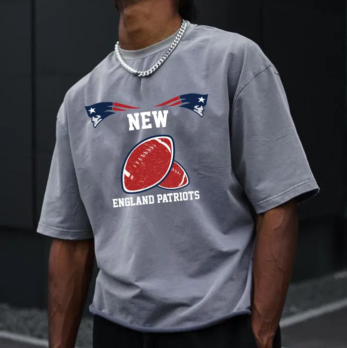 NOVAROPA™ New England Patriots Graphics Casual Men's T-Shirt sold by Shopnova