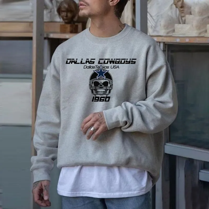 NOVAROPA™ Dallas Cowboys Graphics Casual Men's Sweatshirt made by Shopnova
