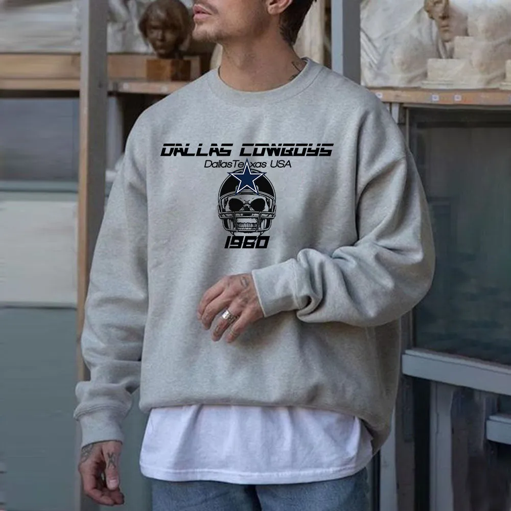 NOVAROPA™ Dallas Cowboys Graphics Casual Men's Sweatshirt sold by Shopnova
