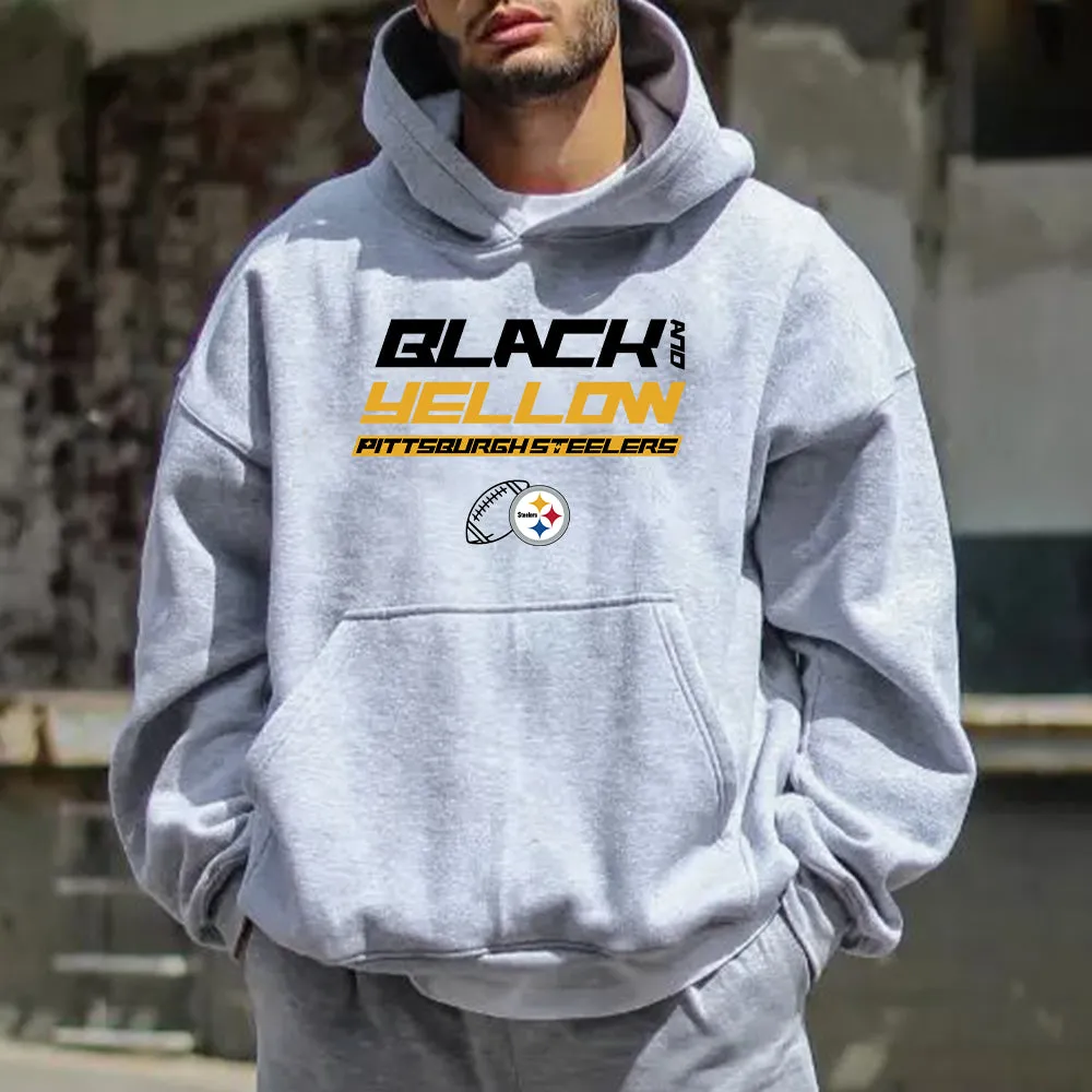 NOVAROPA™ Pittsburgh Steelers Graphics Casual Men's Hoodies sold by Shopnova