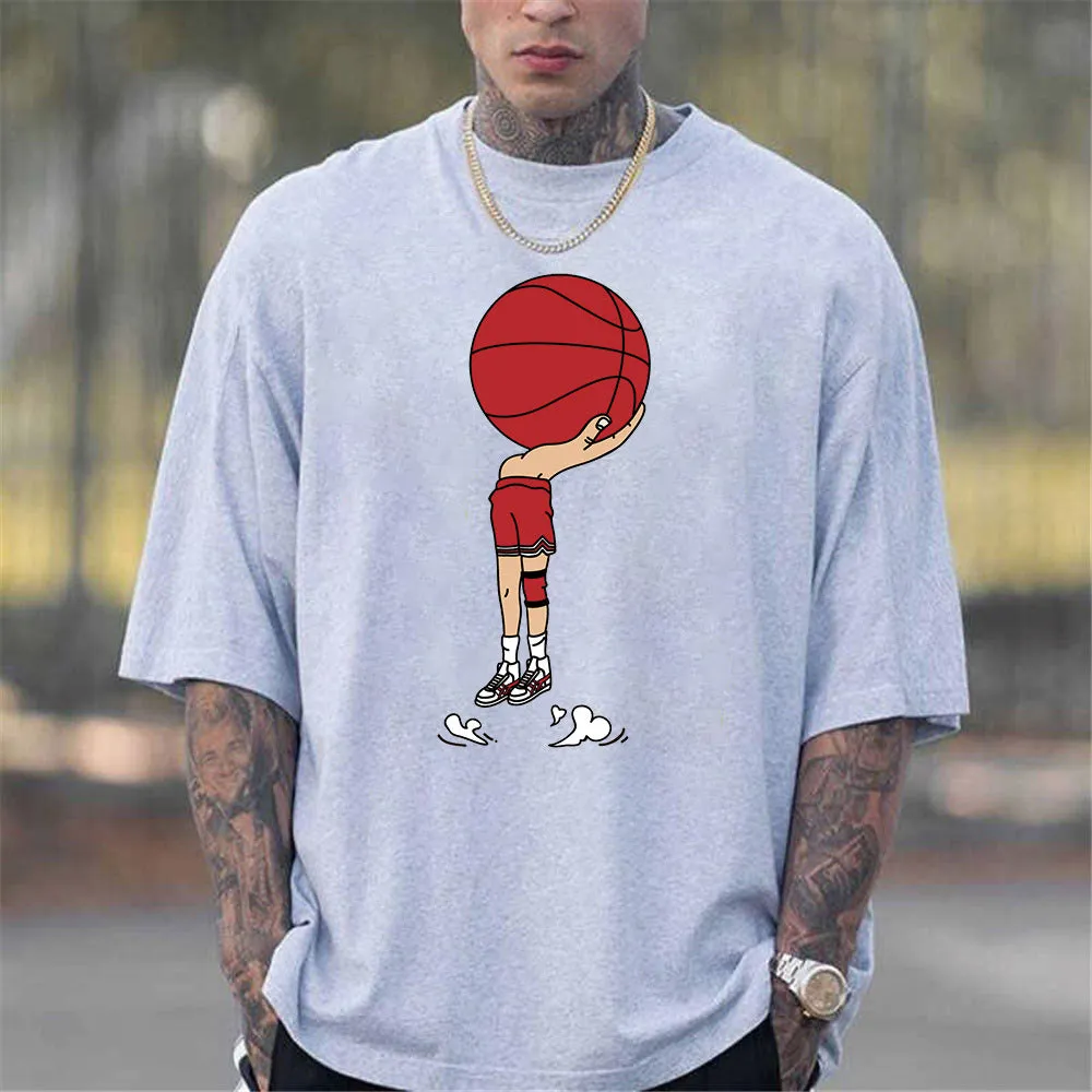 Fun Basketball Graphic Print Men's T-Shirt sold by Shopnova