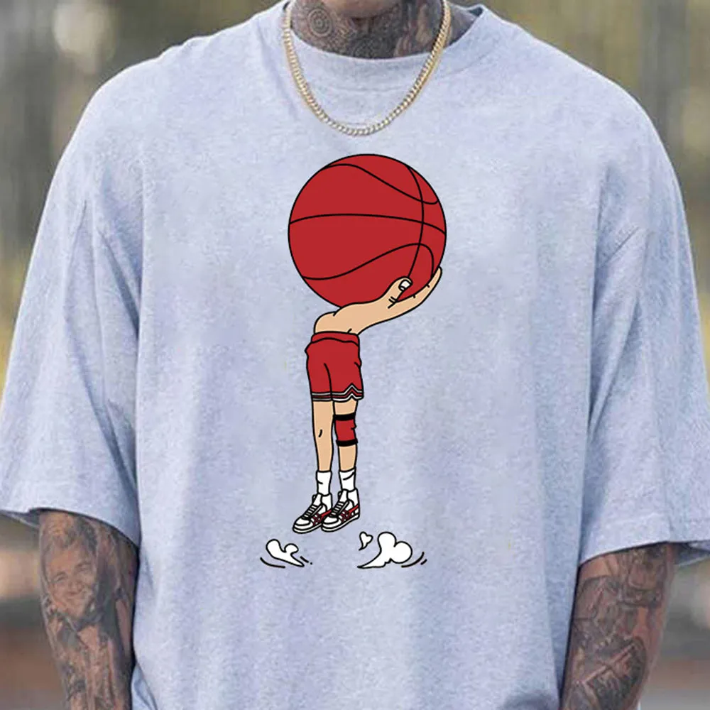 Fun Basketball Graphic Print Men's T-Shirt sold by Shopnova product image thumbnail 2