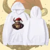 Xmas Viking Warrior Men's White Fleeced Hoodie sold by Shopnova