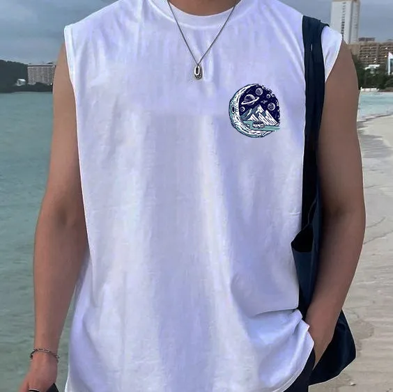 Surfing Graphic Print Men's Tank Top-C sold by Shopnova product image thumbnail 2