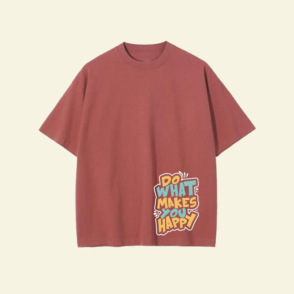 Positive Quote Men's Letter Print Cotton T-shirt sold by Shopnova product image thumbnail 2