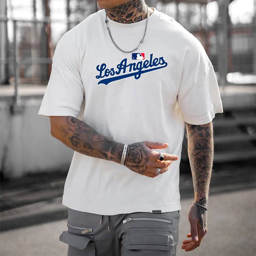 LA Baseball Men's Casual T-Shirts sold by Shopnova