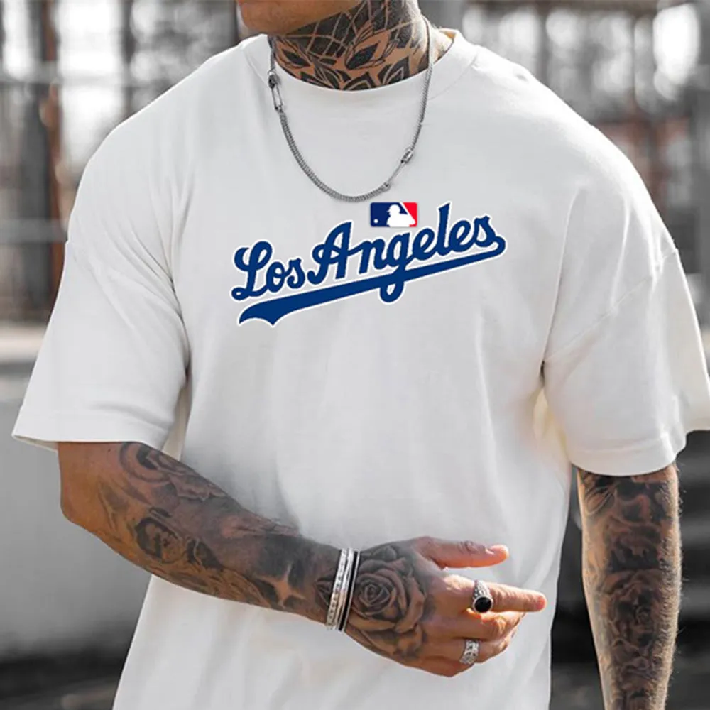 LA Baseball Men's Casual T-Shirts sold by Shopnova product image thumbnail 2