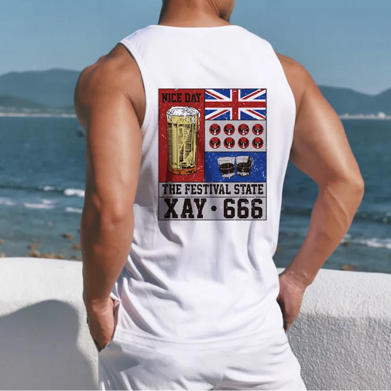Aussie Design The Festival State Tank Top made by Shopnova