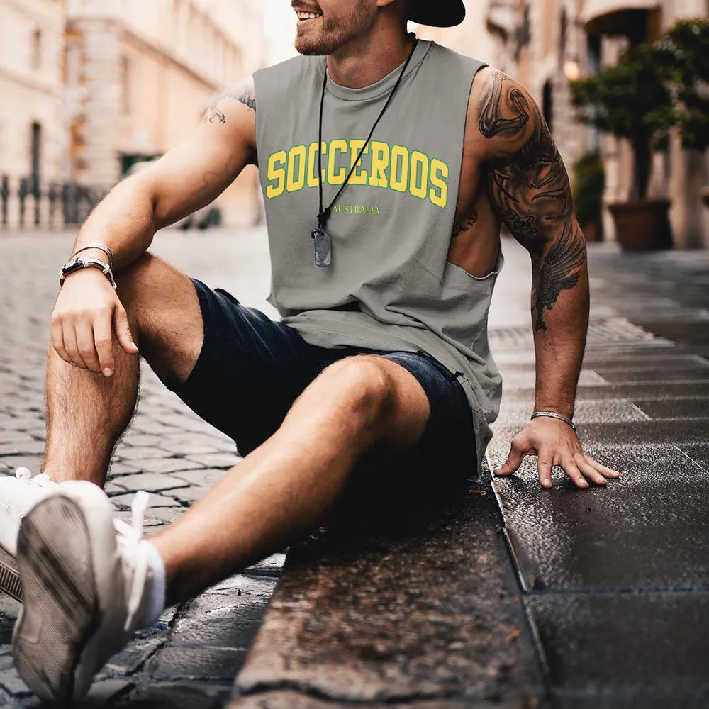 Australia Soccer Team Men's Casual Vests sold by Shopnova