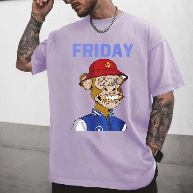 Friday Letters Graphic Print Men's T-Shirt sold by Shopnova