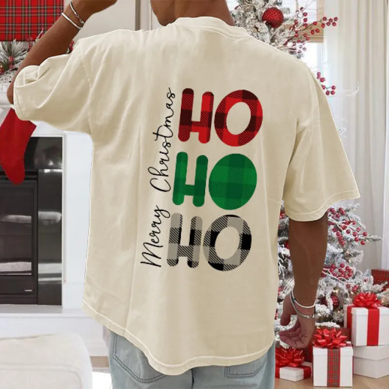 Christmas Print Men's Cotton T-shirt made by Shopnova