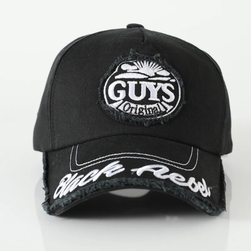 GUYS Embroidered Vintage Colorblock Cap Hat sold by Shopnova