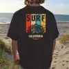 Clearance-Personalized Casual Printed Crew Neck Short Sleeve T-Shirt-M sold by Shopnova