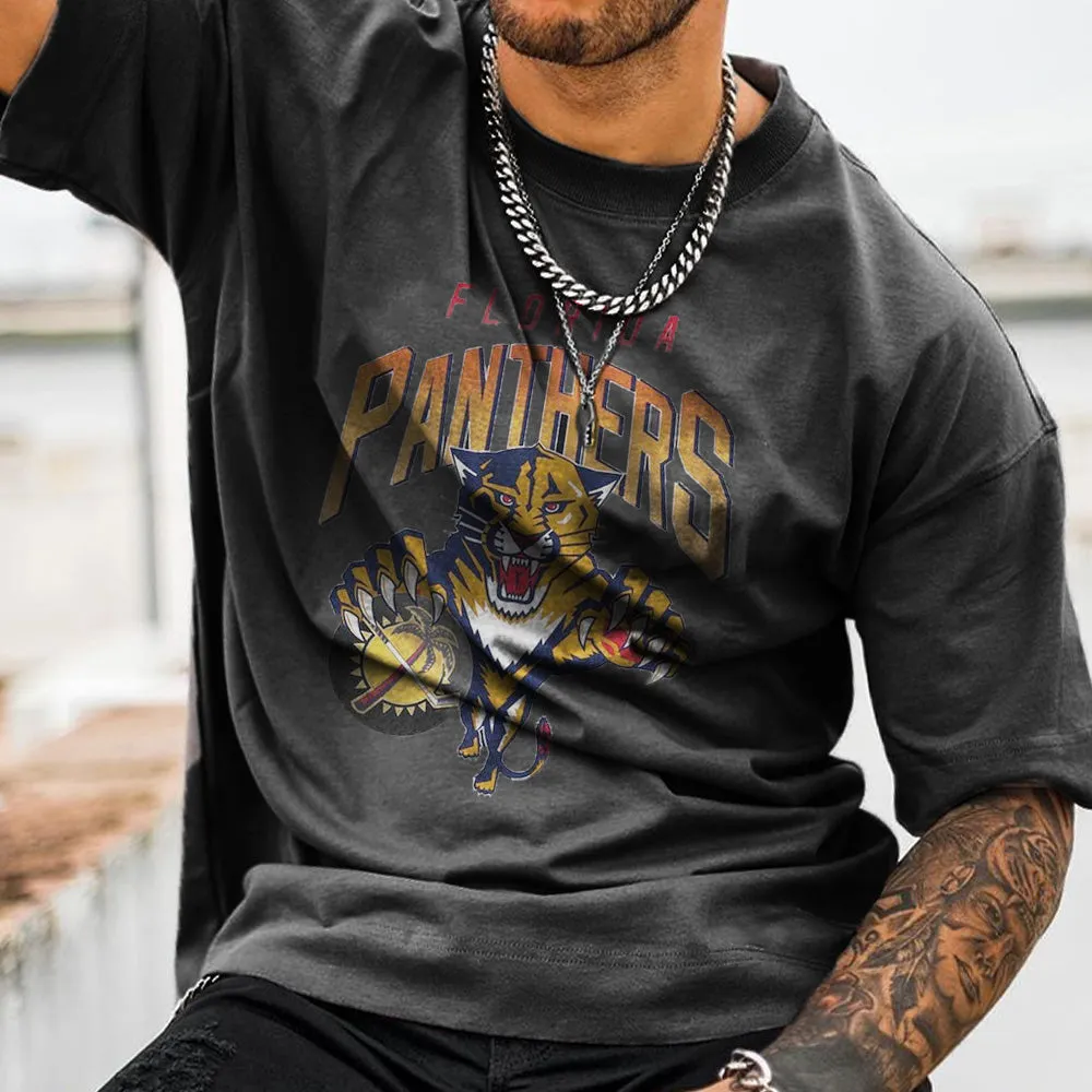 Florida Penthers Men's Loose Fit T-Shirts sold by Shopnova product image thumbnail 2
