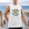 Men's Surf Lover Print Tank Top-B sold by Shopnova