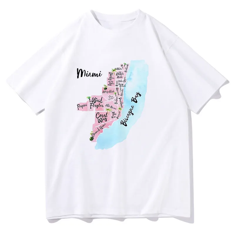 Miami's Charming Locales Discover Miami Districts Tee sold by Shopnova product image thumbnail 5