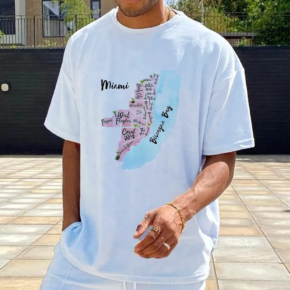Miami's Charming Locales Discover Miami Districts Tee sold by Shopnova