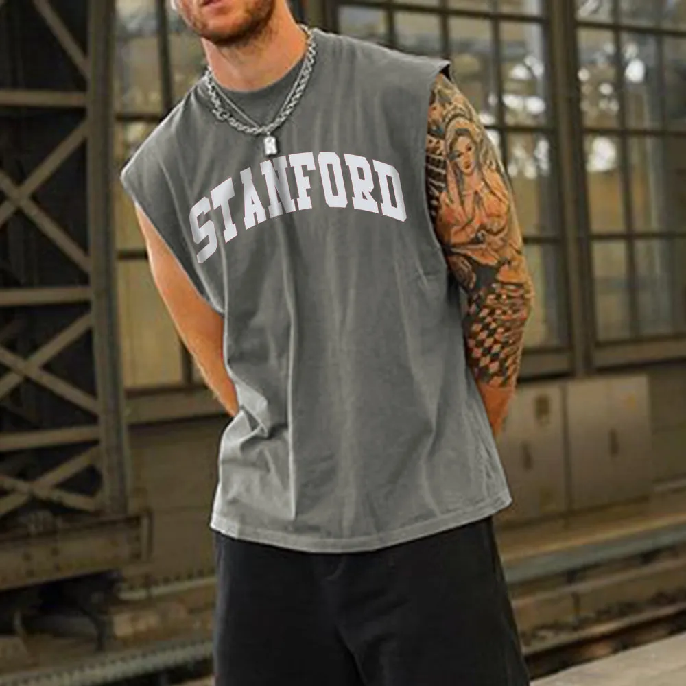 Stanford Men's Streetwear Tank Top Tracksuits-B sold by Shopnova product image thumbnail 2