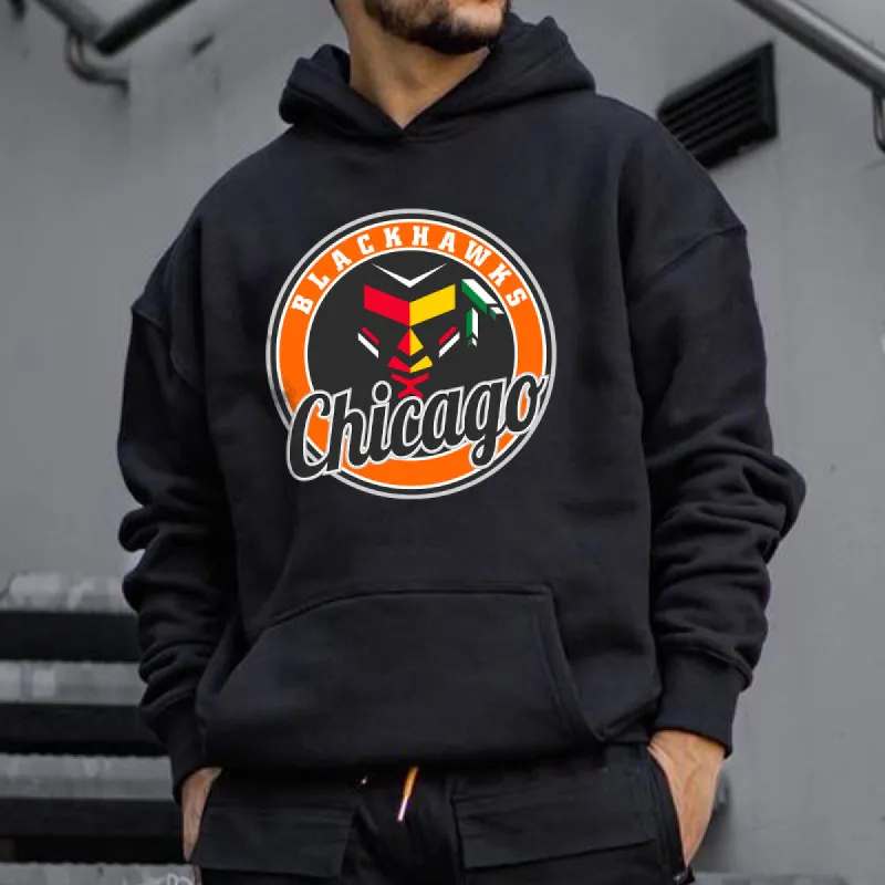 Chicago Blackhawks Men's Fleeced Hoodie sold by Shopnova