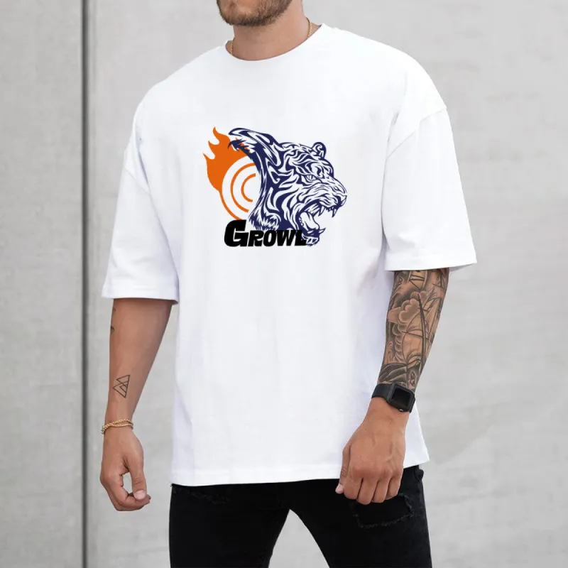 NOVAROPA™ Tiger Graphics Casual Men’s T-shirts sold by Shopnova