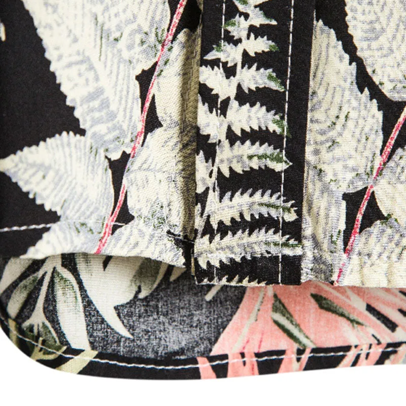 Cotton And Linen Printed Pocket Button-down Shirt sold by Shopnova product image thumbnail 4