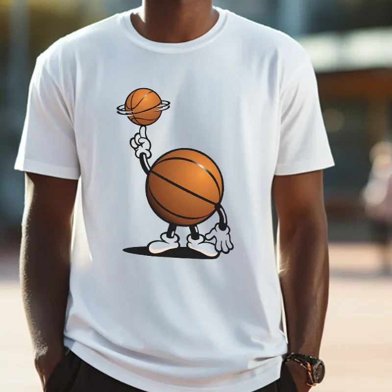 Men's Funny Basketball Character Print T-shirt sold by Shopnova