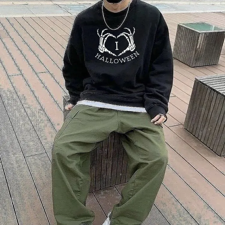 Halloween Print Men's Sweatshirt sold by Shopnova product image thumbnail 2