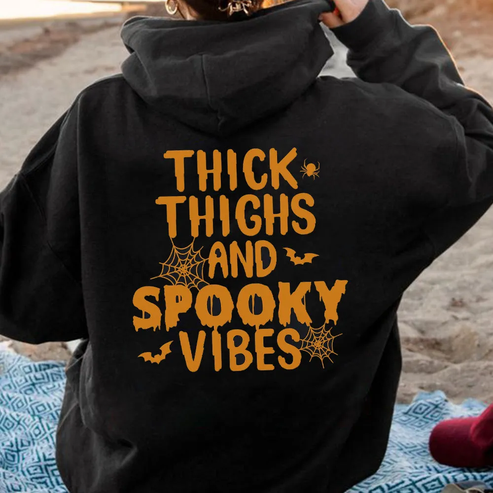 Halloween Graphic Hooded Women's Sweatshirt sold by Shopnova product image thumbnail 2