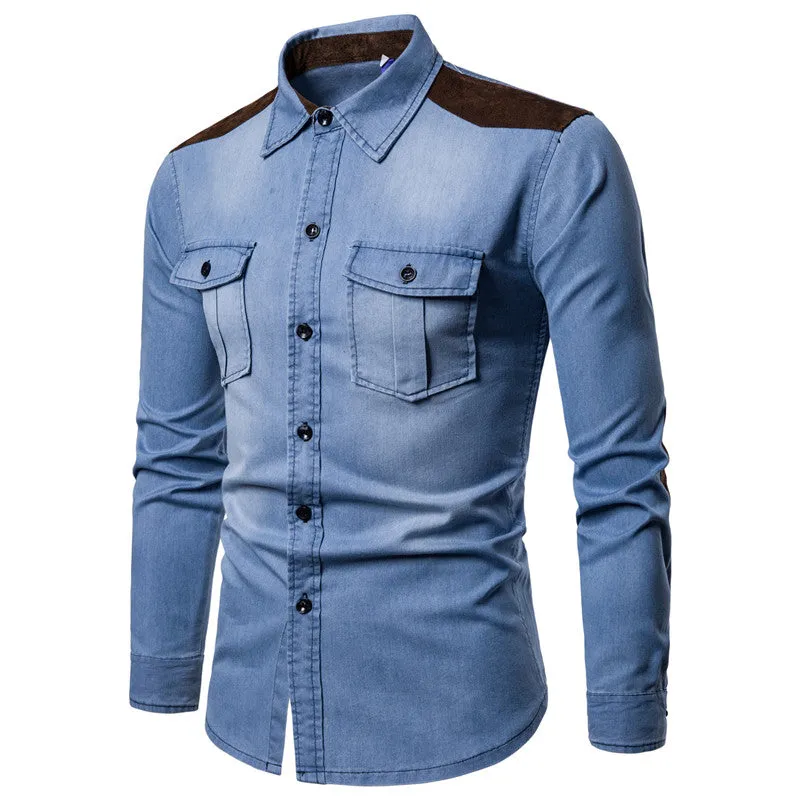 Long-sleeved Shirt With Lapel Print sold by Shopnova product image thumbnail 2