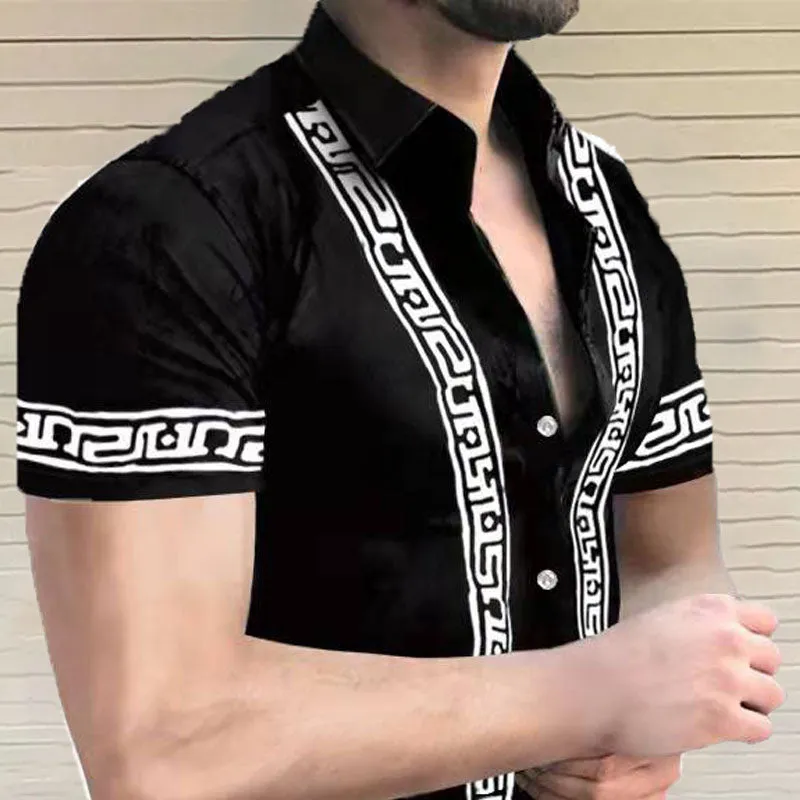 Printed short sleeve shirt sold by Shopnova product image thumbnail 2