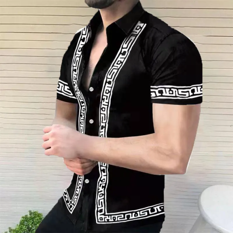 Printed short sleeve shirt sold by Shopnova