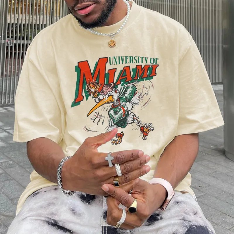 University of Miami Men's Casual T-shirts sold by Shopnova